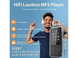 64GB MP3 Player with Bluetooth 5.3, Music Player with HiFi Sound for Sports Runners, 2.4" Screen MP3 Player Built in HD Speaker Voice Recorder FM Radio E-Book, Expanded Up to 128GB, Earphone Included 64GB MP3 Player with Bluetooth 5.3, Music Player with HiFi Sound for Sports Runners, 2.4" Screen MP3 Player Built in HD Speaker Voice Recorder FM Radio E-Book, Expanded Up to 128GB, Earphone Included
