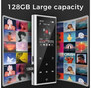 128GB MP3 Player with Bluetooth 5.3, Music Player with Built-in HD Speaker, FM Radio, Voice Recorder, HiFi Sound, E-Book, Earphones Included 128GB MP3 Player with Bluetooth 5.3, Music Player with Built-in HD Speaker, FM Radio, Voice Recorder, HiFi Sound, E-Book, Earphones Included