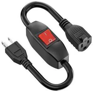 Inline On/Off Switch Extension Cord, 3-Prong Household Switchable Power Cord, Heavy Duty 23A 125V,16A 250V Double Break Switch Extension Cord, 40CM Cord,40CM Inline On/Off Switch Extension Cord, 3-Prong Household Switchable Power Cord, Heavy Duty 23A 125V,16A 250V Double Break Switch Extension Cord, 40CM Cord,40CM