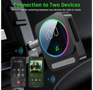 Bluetooth 5.3 Receiver for Car, Wireless Audio Adapter for Car/Home Stereo/Wired Headphones/Speaker, Bluetooth Aux Adapter, Dual AUX Outputs, RCA AUX 3.5mm Music Receiver Bluetooth 5.3 Receiver for Car, Wireless Audio Adapter for Car/Home Stereo/Wired Headphones/Speaker, Bluetooth Aux Adapter, Dual AUX Outputs, RCA AUX 3.5mm Music Receiver