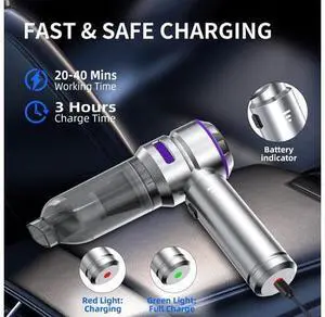 Vacuum Cleaner High Power - 22000PA Portable Car Vacuums 4 in 1 Compressed Air Duster & Air Blower & Pump Hand Held Vacuum Cordless with Brushless Motor for Cars Home Office Vacuum Cleaner High Power - 22000PA Portable Car Vacuums 4 in 1 Compressed Air Duster & Air Blower & Pump Hand Held Vacuum Cordless with Brushless Motor for Cars Home Office