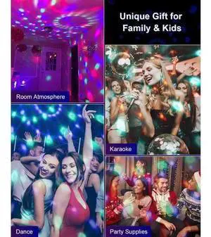 3-Pack Sound Activated Party Lights with Remote Control Dj Lighting, Disco Ball Light, Strobe Light Stage Lamp for Home Room Dance Prom Party Decorations Supplies 3-Pack Sound Activated Party Lights with Remote Control Dj Lighting, Disco Ball Light, Strobe Light Stage Lamp for Home Room Dance Prom Party Decorations Supplies