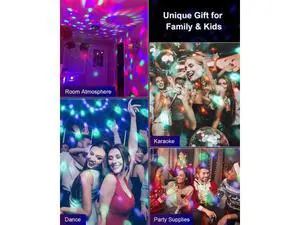 4-Pack Sound Activated Party Lights with Remote Control Dj Lighting, Disco Ball Light, Stage Lamp Strobe Light for Home Room Dance Parties Karaoke Wedding Decorations Christmas 4-Pack Sound Activated Party Lights with Remote Control Dj Lighting, Disco Ball Light, Stage Lamp Strobe Light for Home Room Dance Parties Karaoke Wedding Decorations Christmas