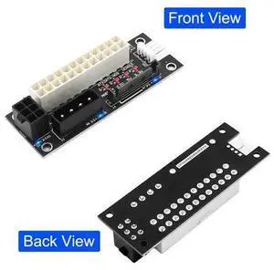 ADD2PSU 4 in 1 Power Supply Connector - Molex 4Pin/SATA/ATX 6Pin/4Pin Dual PSU Adapter with Power LED (Black) ADD2PSU 4 in 1 Power Supply Connector - Molex 4Pin/SATA/ATX 6Pin/4Pin Dual PSU Adapter with Power LED (Black)