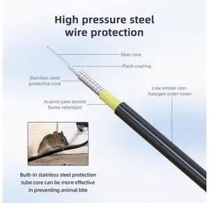Jeirdus 100ft 100feet 30m LC to SC Outdoor Armored Duplex 9/125 SM Fiber Optic Cable Jumper Optical Patch Cord Singlemode 30Meters 100ft LC-SC Jeirdus 100ft 100feet 30m LC to SC Outdoor Armored Duplex 9/125 SM Fiber Optic Cable Jumper Optical Patch Cord Singlemode 30Meters 100ft LC-SC