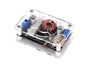 DROK Adjustable Voltage Regulator, DC Buck Boost Converter 6-30V to 0.5-30V 4A 60W 5V 24V Voltage Converter, 12V Power Supply Step Up Step Down Transformer with USB Port Case LCD Display Volt Amp DROK Adjustable Voltage Regulator, DC Buck Boost Converter 6-30V to 0.5-30V 4A 60W 5V 24V Voltage Converter, 12V Power Supply Step Up Step Down Transformer with USB Port Case LCD Display Volt Amp