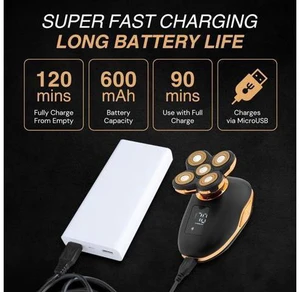 Asani 5 in 1 Electric Razor for Men and Women, USB Rechargeable and Waterproof Cordless Trimmer, Includes Rotating Bald Head Shaver, Nose Hair Trimmer, Beard Shaper, Silicone Brush, & Cleansing Brush Asani 5 in 1 Electric Razor for Men and Women, USB Rechargeable and Waterproof Cordless Trimmer, Includes Rotating Bald Head Shaver, Nose Hair Trimmer, Beard Shaper, Silicone Brush, & Cleansing Brush
