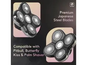 Skull Shaver Baron Replacement Shaver Head Blade - Smooth Close Shave - Wet & Dry Use - Flexible 5-Head Design - Quick Twist Lock - Universal Fit Skull Shaver Baron Replacement Shaver Head Blade - Smooth Close Shave - Wet & Dry Use - Flexible 5-Head Design - Quick Twist Lock - Universal Fit