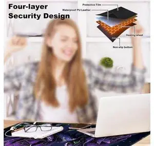 Heated Desk Pad 31.5" x 13" 3 Large Heated Mouse Pad with Heat Levels (40C/45C/50C) & 3H Auto Shut-Off Desk Mat Fast Heating PU Leather Warmer Mousepad for Home Office - Purple Rose Flowers Heated Desk Pad 31.5" x 13" 3 Large Heated Mouse Pad with Heat Levels (40C/45C/50C) & 3H Auto Shut-Off Desk Mat Fast Heating PU Leather Warmer Mousepad for Home Office - Purple Rose Flowers