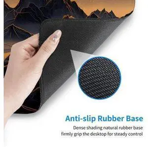 CANFLASHION Desk Pad,Office Desk Mat 31.5"11.8" Large Gaming Mouse Pad,Durable Extended Computer Mouse Pad,Waterproof Thick Big Mouse Pads with Non-Slip Rubber Base Office Black Gold Mountain Sunset CANFLASHION Desk Pad,Office Desk Mat 31.5"11.8" Large Gaming Mouse Pad,Durable Extended Computer Mouse Pad,Waterproof Thick Big Mouse Pads with Non-Slip Rubber Base Office Black Gold Mountain Sunset