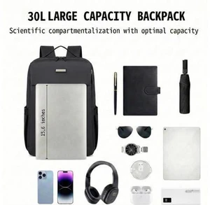 Leisurenest 17 Inch Laptop Backpack for Men & Women, Waterproof Business Travel Computer Bag, Airline Approved Carry On Backpack for Work, College & Commuting(Black) Leisurenest 17 Inch Laptop Backpack for Men & Women, Waterproof Business Travel Computer Bag, Airline Approved Carry On Backpack for Work, College & Commuting(Black)