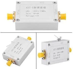 1090MHz LNA Amplifier 38dB High Gain RF Module Radio Frequency Front End RFFE with SMA Female Connector for ADS-B Receiver Ham Radio 1090MHz LNA Amplifier 38dB High Gain RF Module Radio Frequency Front End RFFE with SMA Female Connector for ADS-B Receiver Ham Radio