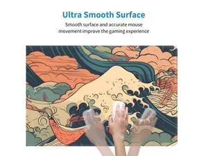 Vintage Japanese Wave Gaming Mouse Pad XL, Large Non Slip Rubber Mousepad, Stitched Edges Mouse Pads, Long Extended Mouse Pad,31.5'' X 11.8'' Vintage Japanese Wave Gaming Mouse Pad XL, Large Non Slip Rubber Mousepad, Stitched Edges Mouse Pads, Long Extended Mouse Pad,31.5'' X 11.8''