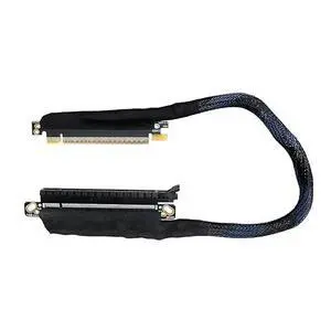 PCIE 5.0 X16 Graphics Card Extension Cable 64GBS GEN5 Braided Mesh Harness Riser 180 Degree for AI Server Graphics Card Bendable GPU 16AB5 (Right Out Right in,60CM) PCIE 5.0 X16 Graphics Card Extension Cable 64GBS GEN5 Braided Mesh Harness Riser 180 Degree for AI Server Graphics Card Bendable GPU 16AB5 (Right Out Right in,60CM)