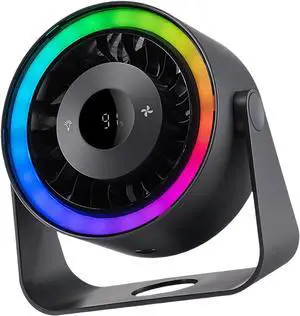 USB Desktop Circulating Fan 5 Levels Speed Control Wall Hanging Air Coolers with Colorful Light Quiet Wall Hanging USB Desktop Circulating Fan 5 Levels Speed Control Wall Hanging Air Coolers with Colorful Light Quiet Wall Hanging