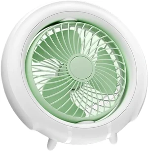 USB Rechargeable Desktop Fan with Night Light and 3 Speed Settings Outdoor Wall Mounted Small Fan for Bedroom Offices USB Rechargeable Desktop Fan with Night Light and 3 Speed Settings Outdoor Wall Mounted Small Fan for Bedroom Offices