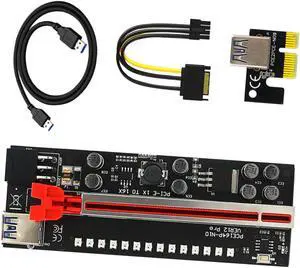High Rig GPU Extension Cable PCIE Riser Card Connector for Graphics Card 1X to 16X Adapter High Rig GPU Extension Cable PCIE Riser Card Connector for Graphics Card 1X to 16X Adapter