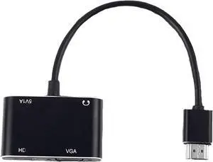 HDMI-Compatible to VGA Adapter for Projector HDTV 4in1 HDMI-Compatible to VGA +3.5mm Audio Jack+Micro USB+HD Converter Splitter HDMI-Compatible to VGA Adapter for Projector HDTV 4in1 HDMI-Compatible to VGA +3.5mm Audio Jack+Micro USB+HD Converter Splitter