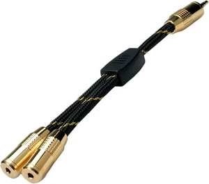 Roline Gold 3.5mm Audio Stereo Split Y Adapter Cable Roline Gold 3.5mm Audio Stereo Split Y Adapter Cable