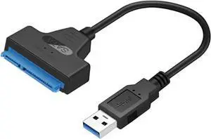 USB 3.0 to SATA Adapter Cable Support 22 Pin 2.5 Inch External HDD SSD Hard Disk Drive Cable USB 3.0 to SATA Adapter Cable Support 22 Pin 2.5 Inch External HDD SSD Hard Disk Drive Cable