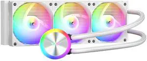 darkFlash DG360 All-in-one Liquid CPU Cooler, High-Performance Pump, ARGB Sync, PWM Daisy Chain Connection Fans, AIO Cooler Compatible with Intel 1851/1700, AMD AM4/AM5 (White, 360mm AIO) darkFlash DG360 All-in-one Liquid CPU Cooler, High-Performance Pump, ARGB Sync, PWM Daisy Chain Connection Fans, AIO Cooler Compatible with Intel 1851/1700, AMD AM4/AM5 (White, 360mm AIO)