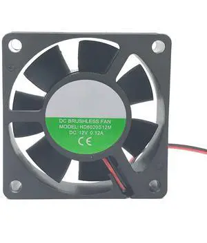 High-Performance 6020 Cooling Fan - 12V 0.12A - 60x60x20mm - Model HD6020S12M for Electronics and PC Cooling High-Performance 6020 Cooling Fan - 12V 0.12A - 60x60x20mm - Model HD6020S12M for Electronics and PC Cooling