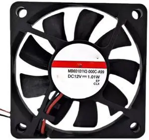 for MB60101V2-000C-A99 DC12V 1.01W 60MM 2-Wire Fan for Electronics and Appliances for MB60101V2-000C-A99 DC12V 1.01W 60MM 2-Wire Fan for Electronics and Appliances