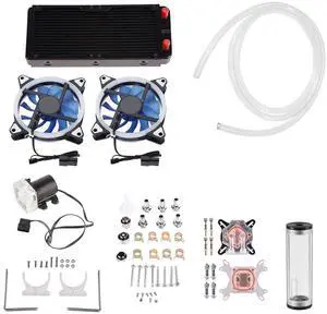 pc water cooling kit cooler 29×19×16 240mm cooler cpu gpu block pump reservoir fan heat sink compputer water cooling kit coolg water cooling kit pc water cooling kit cooler 29×19×16 240mm cooler cpu gpu block pump reservoir fan heat sink compputer water cooling kit coolg water cooling kit