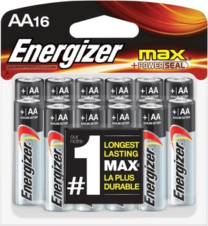 Energizer AA Batteries, Max Alkaline (16 Count) Energizer AA Batteries, Max Alkaline (16 Count)