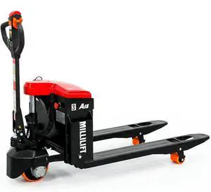 Millilift Electric Pallet Jack, 3300LB Capacity, 45"x27" Forks Millilift Electric Pallet Jack, 3300LB Capacity, 45"x27" Forks