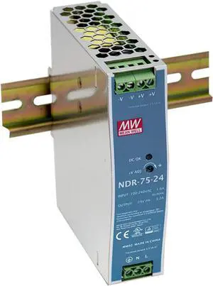 MEAN WELL MW NDR-75-48 48V 1.6A DIN Rail Power Supplies MEAN WELL MW NDR-75-48 48V 1.6A DIN Rail Power Supplies