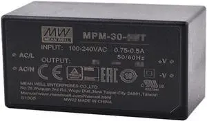 Mean Well MPM 30W 3.3V 6A Switching Power Supply AC Single Output MPM-30-3.3 Mean Well MPM 30W 3.3V 6A Switching Power Supply AC Single Output MPM-30-3.3