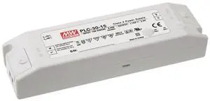 MEAN WELL PLC-30-12 AC to DC LED Driver Enclosed Power Supply, Single Output, 12 Volt, 2.5 Amp, 30 Watt MEAN WELL PLC-30-12 AC to DC LED Driver Enclosed Power Supply, Single Output, 12 Volt, 2.5 Amp, 30 Watt