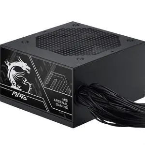 MSI Pro MAG A750BN PCIE5 III PC Power Supply, 750W, ATX, 80 Plus Bronze, ATX 3.1, Compatible with GPU PCIe 5.1, Native Plug 12V-2x6, Two Tone Waffle Cables MSI Pro MAG A750BN PCIE5 III PC Power Supply, 750W, ATX, 80 Plus Bronze, ATX 3.1, Compatible with GPU PCIe 5.1, Native Plug 12V-2x6, Two Tone Waffle Cables