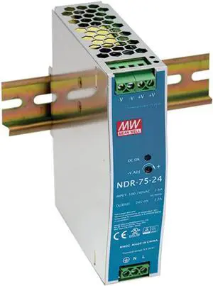 Mean Well EDR-75 Series EDR-75-12V24V48V 75W Single Output Industrial DIN Rail (EDR-75-48) Mean Well EDR-75 Series EDR-75-12V24V48V 75W Single Output Industrial DIN Rail (EDR-75-48)