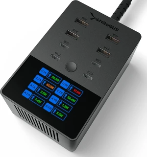 VOLTIK Charging Station, 252W 8-Port USB C and USB A, LCD Display VOLTIK Charging Station, 252W 8-Port USB C and USB A, LCD Display