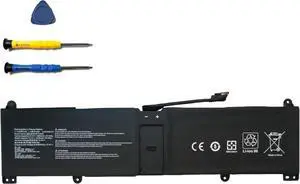 15.4V 4680mAh/72Wh BTY-M4A Laptop Battery Compatible with MSI Stealth 14 Studio A13VF A12MT A13MT A13VG A1VGG Series 15.4V 4680mAh/72Wh BTY-M4A Laptop Battery Compatible with MSI Stealth 14 Studio A13VF A12MT A13MT A13VG A1VGG Series