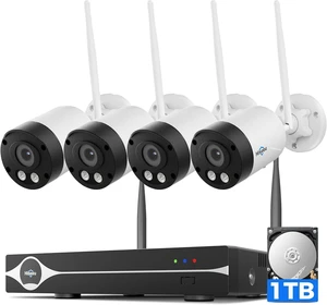 Hiseeu 4K/8MP Wireless Security Camera Outdoor, 4 Cam-Kit, 1T HDD Hiseeu 4K/8MP Wireless Security Camera Outdoor, 4 Cam-Kit, 1T HDD