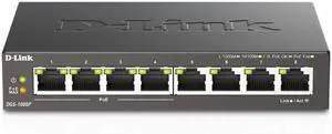 Casafoyer 8-Port Gigabit Unmanaged PoE+ Ethernet Switch, with 4 PoE Ports up to 60W PoE Budget, QoS, Fanless, Sturdy Metal with Shielded Ports, Compact Desktop, Follows NDAA/TAA (DGS-1008P) - Pack of Casafoyer 8-Port Gigabit Unmanaged PoE+ Ethernet Switch, with 4 PoE Ports up to 60W PoE Budget, QoS, Fanless, Sturdy Metal with Shielded Ports, Compact Desktop, Follows NDAA/TAA (DGS-1008P) - Pack of