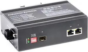 Industrial Din Rail Switch Gigabit Ethernet 2Port Industrial SFP Fiber Switch 100M 1SFP Slot +2RJ45 Unmanaged Fiber Optic Switch(PAC-650SM-20) Industrial Din Rail Switch Gigabit Ethernet 2Port Industrial SFP Fiber Switch 100M 1SFP Slot +2RJ45 Unmanaged Fiber Optic Switch(PAC-650SM-20)