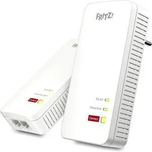 AVM FRITZ!Powerline 1240 AX WLAN Set Edition International, Extension Kit for Mains up to 1200 Mbps, Built-in Wi-Fi up to 600 Mbps, Mesh, Access Point, Italian Interfaces AVM FRITZ!Powerline 1240 AX WLAN Set Edition International, Extension Kit for Mains up to 1200 Mbps, Built-in Wi-Fi up to 600 Mbps, Mesh, Access Point, Italian Interfaces