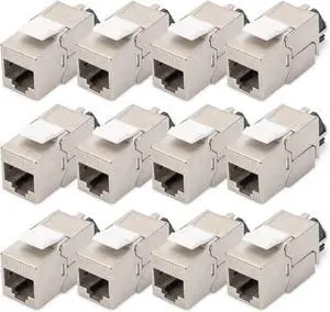 Digitus Keystone Module cat. 6A Shielded - 12 Pieces - RJ45 - Multi-Design - 500 MHz 10G Base-T - Tool Free Digitus Keystone Module cat. 6A Shielded - 12 Pieces - RJ45 - Multi-Design - 500 MHz 10G Base-T - Tool Free