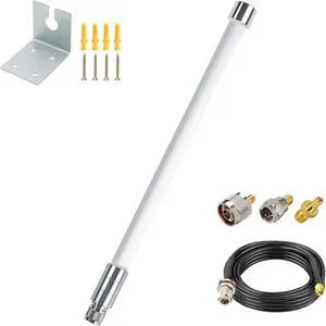 5G 4G LTE Wide-Band Fiberglass Antenna 600-5000MHz Outdoor Omni Long Range Aerial 8 dBi for Verizon AT&T Home Internet T-Mobile Cellular Networks Router Gateway 5G 4G LTE Wide-Band Fiberglass Antenna 600-5000MHz Outdoor Omni Long Range Aerial 8 dBi for Verizon AT&T Home Internet T-Mobile Cellular Networks Router Gateway