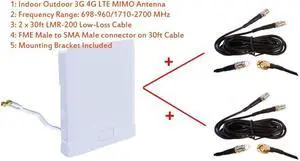 maxmostcom 3G 4G LTE Indoor Outdoor Wide Band MIMO Antenna for MOFI MOFI5500 Cellular LTE Router mofi 5500 maxmostcom 3G 4G LTE Indoor Outdoor Wide Band MIMO Antenna for MOFI MOFI5500 Cellular LTE Router mofi 5500
