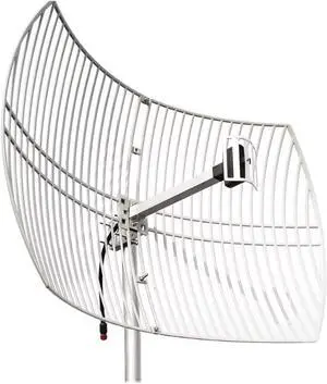 2.4GHz 24dBi High-Gain Outdoor Directional Grid Parabolic Antenna (2400-2483 MHz) Long Distance Range N-Female Connector for WI FI Router Security Camera 2.4GHz 24dBi High-Gain Outdoor Directional Grid Parabolic Antenna (2400-2483 MHz) Long Distance Range N-Female Connector for WI FI Router Security Camera