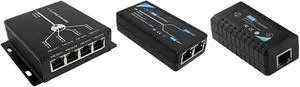 Repeater POE POE Extender 10/100Mbps with IEEE 802.3at/af Standard for Extend 100-120 Meters POE Network Devices(2 Port (Extend 100M)) Repeater POE POE Extender 10/100Mbps with IEEE 802.3at/af Standard for Extend 100-120 Meters POE Network Devices(2 Port (Extend 100M))