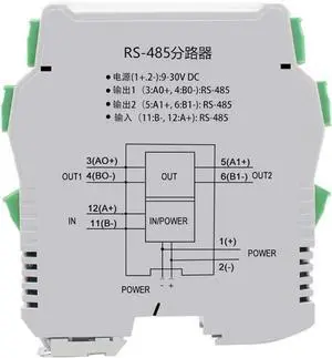 485 Repeater RS485 Acquisition line Sharer Splitter 1 in 2 Out Industrial Grade photoelectric Isolation 2-Way(1 Isolator) 485 Repeater RS485 Acquisition line Sharer Splitter 1 in 2 Out Industrial Grade photoelectric Isolation 2-Way(1 Isolator)