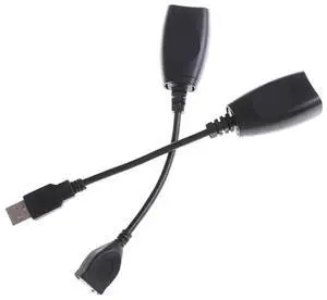 USB Extension Ethernet RJ45 Cat5e/6 Cable LAN Adapter Extender Over Repeater Set USB Extension Ethernet RJ45 Cat5e/6 Cable LAN Adapter Extender Over Repeater Set