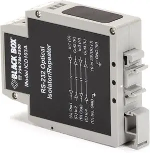 Black Box Async RS232 Repeater, (2) Terminal Block Black Box Async RS232 Repeater, (2) Terminal Block
