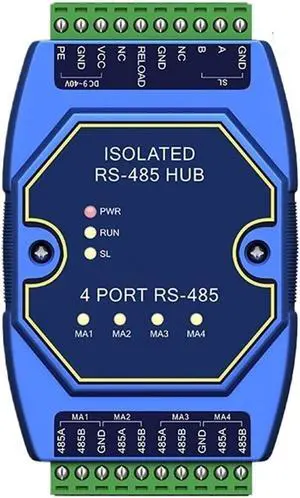 RS485 Hub 4-Way to 1-Way DC 8~28V E810-R41 RS485 Hub 4-Way to 1-Way DC 8~28V E810-R41